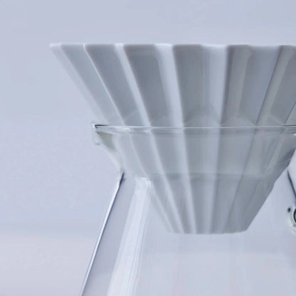 Origami X Hario Glass Coffee Server